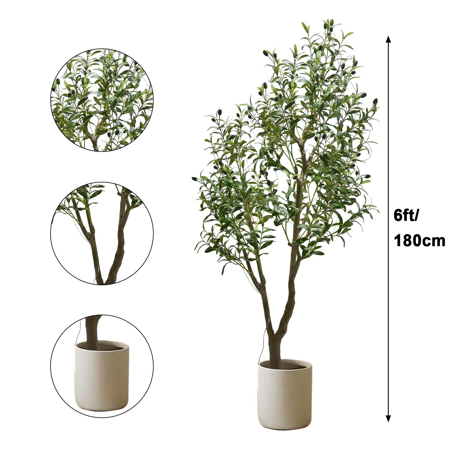 Plantas Decorativas con Luces LED